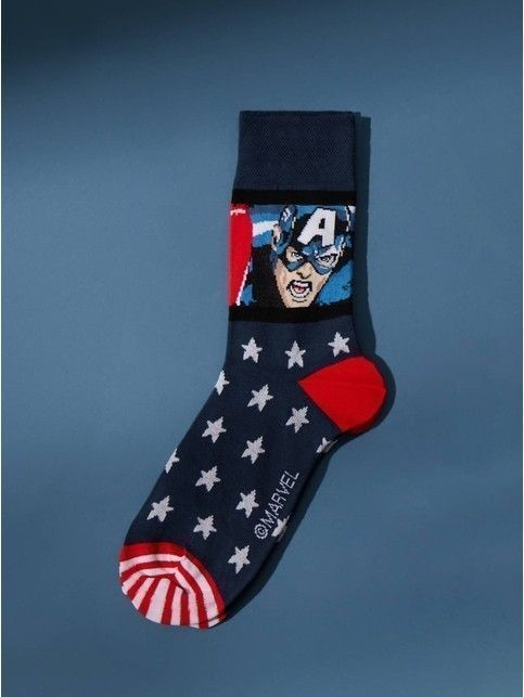 Носки с рисунками Капитан Америка ©MARVEL