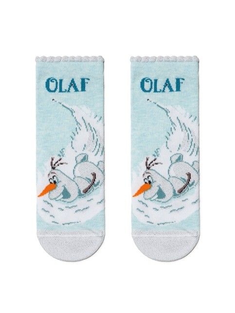 Хлопковые носки с люрексом, стразами и рисунками героев ©Disney Frozen Lycra®