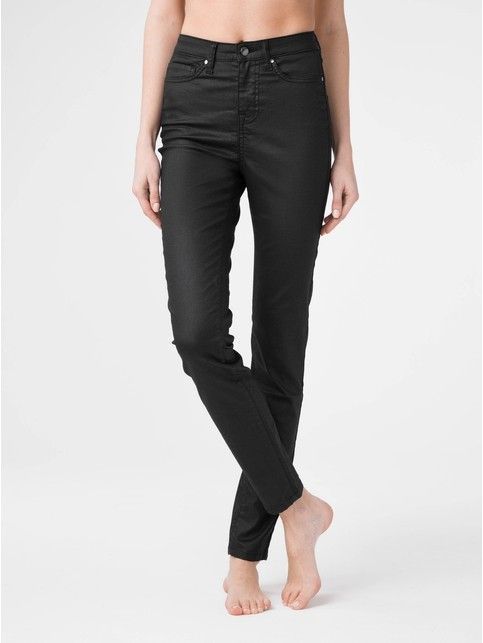 Джинсы skinny Premium coated c высокой посадкой CON-172B