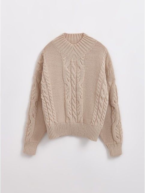 Фактурный джемпер с V-образной горловиной LDK 241