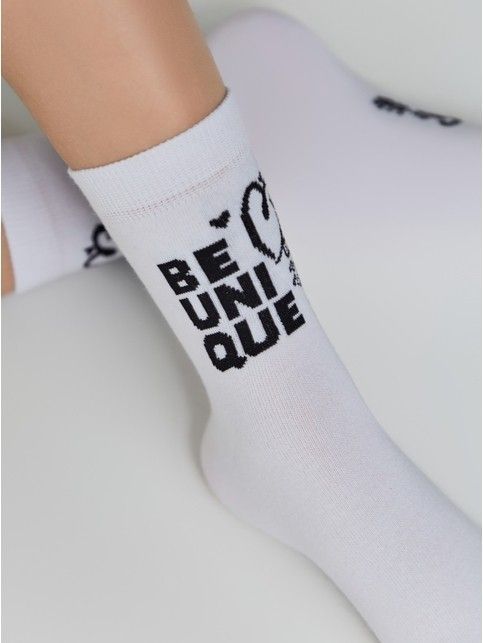 Хлопковые носки с рисунком “Be unique”