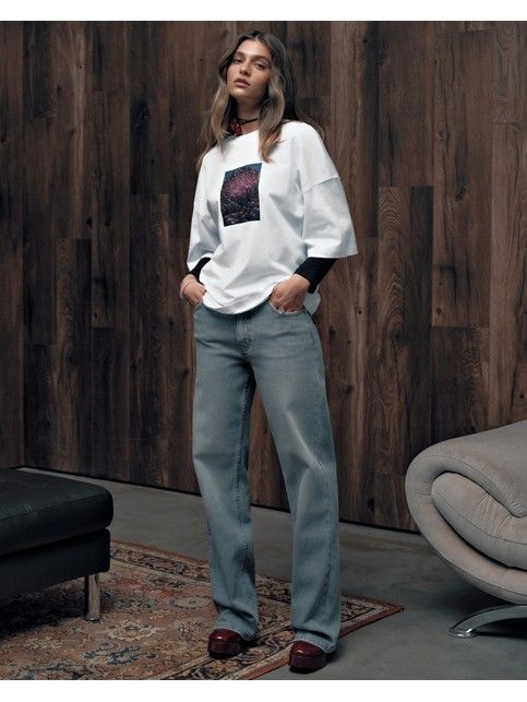 Футболка из хлопка Floriography «Хризантема» LD 3468 - купить в интернет-магазине Conte