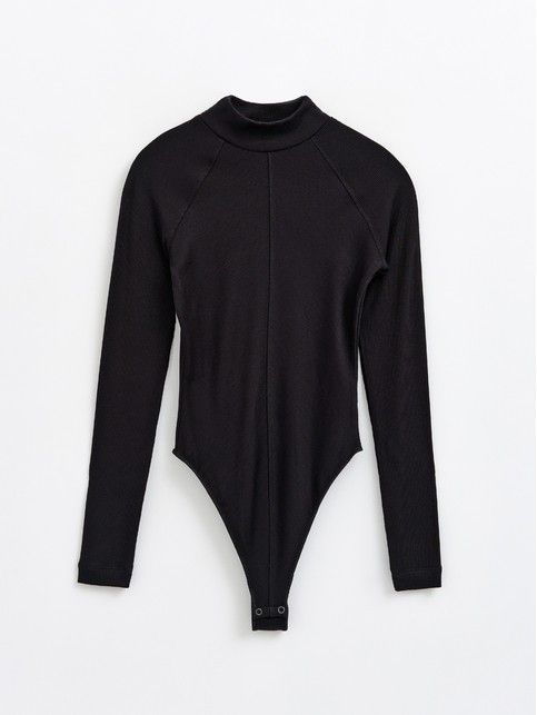 Боди с центральным швом из фактурного полотна с вискозой LBD 2380 - купить в интернет-магазине Conte