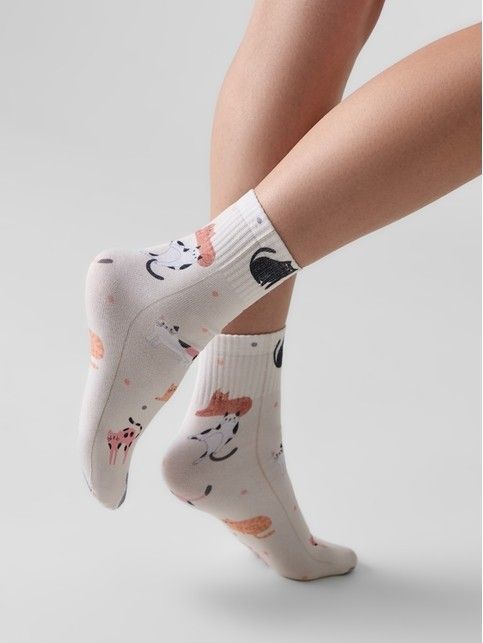 Укороченные носки с хлопком BEST FRIENDS «Весёлые котики» - купить в интернет-магазине Conte