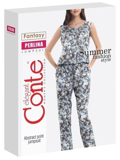 Брючный комбинезон с цветочным рисунком PERLINA