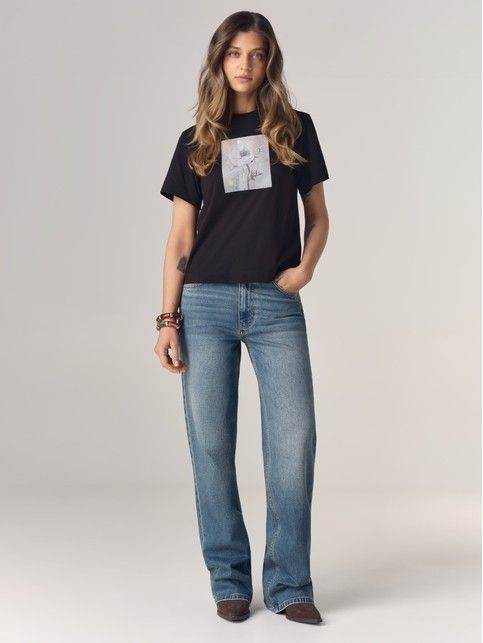 Футболка из хлопка Floriography с рисунком «Анемон» LD 3470 - купить в интернет-магазине Conte