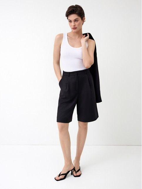 Шорты из костюмной ткани женские LS 3263 - купить в интернет-магазине Conte