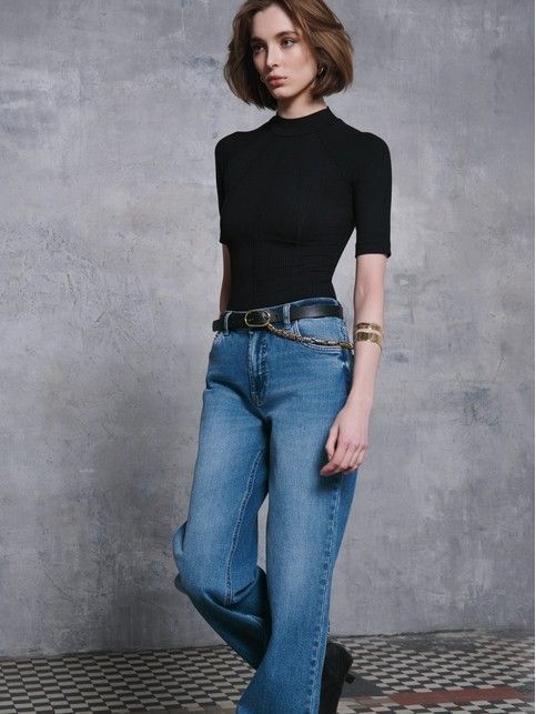 Боди в рубчик с настроченными кантами LBD 2626
