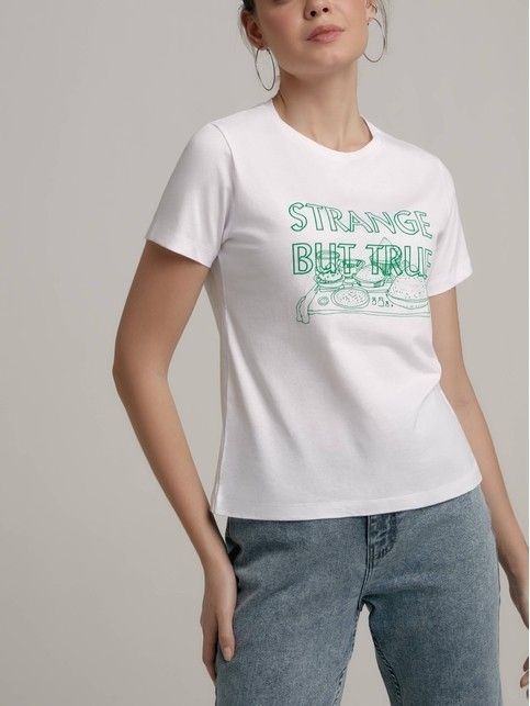 Базовая футболка из хлопка с рисунком «True» LD 2130