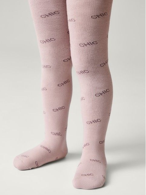 Колготки SOF-TIKI (махровые внутри) с надписью "chic" - купить в интернет-магазине Conte