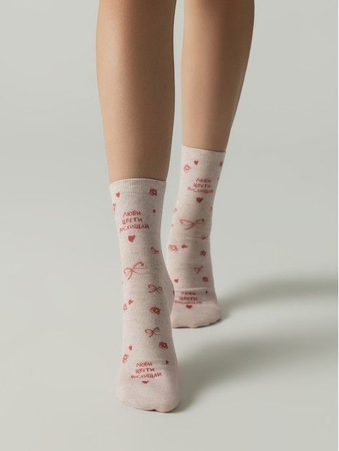Носки из пряжи со льном «Люби» - купить в интернет-магазине Conte