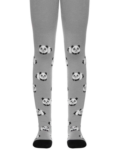 Хлопковые колготки TIP-TOP с пушистыми рисунками "Пандочки" - купить в интернет-магазине Conte