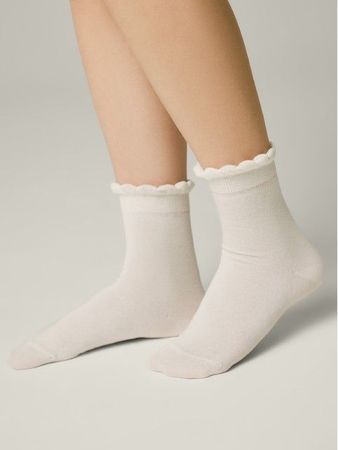 Носки с хлопком и воздушными рюшами TIP-TOP
