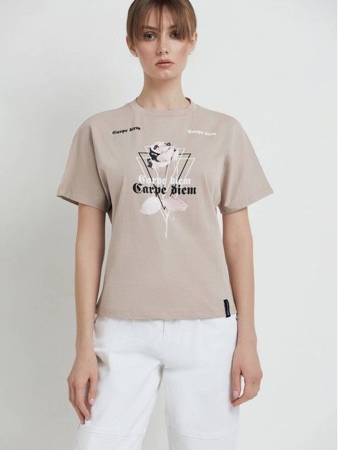Футболка из хлопка «Сarpe diem» LD 1672