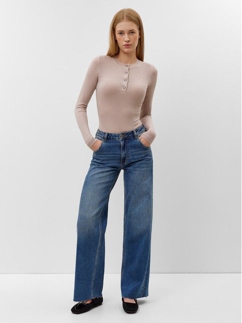 Боди в рубчик с застежкой на кнопках из вискозы LBD 3332 - купить в интернет-магазине Conte