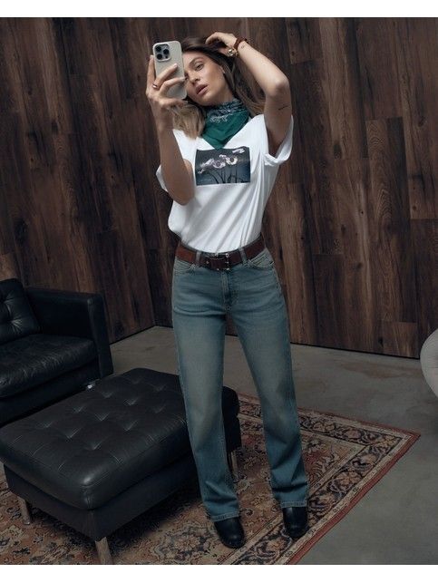 Удлинённая хлопковая футболка Floriography с принтом «Анемоны» LD 3468 - купить в интернет-магазине Conte