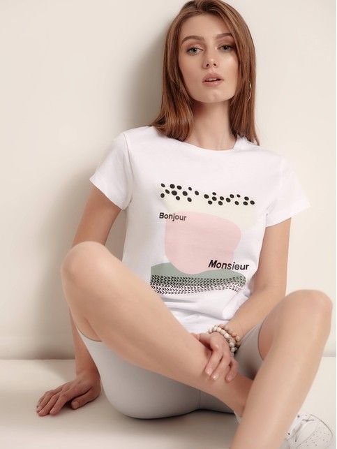 Футболка из хлопка «Bonjour monsieur» LD 1204