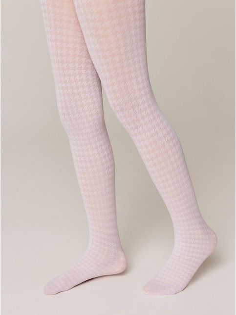 Колготки с рисунком «гусиная лапка» CHANEL