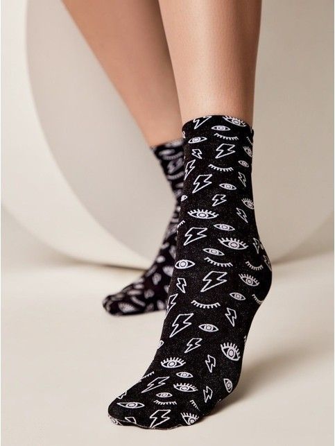 Носки c тату-рисунками «Eyes&Moon»