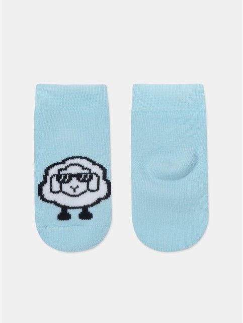 Махровые бледно-бирюзовые носки SOF-TIKI с рисунком «барашек»