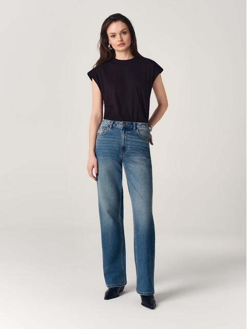 Джинсы straight из eco-friendly денима СON-871 - купить в интернет-магазине Conte