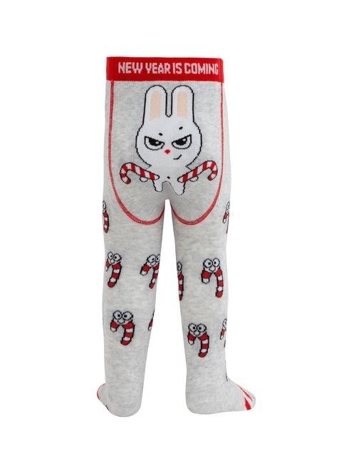 Новогодние колготки из хлопка «Сhristmas bunny»