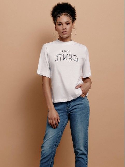 Oversize-футболка с рисунком «Conte» LD 1669