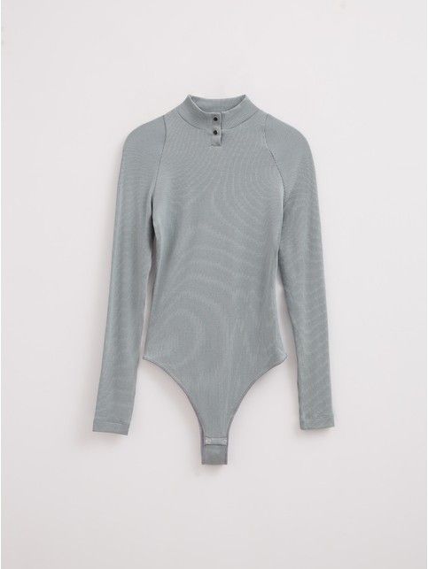 Боди в рубчик с планкой на кнопках LBD 2379