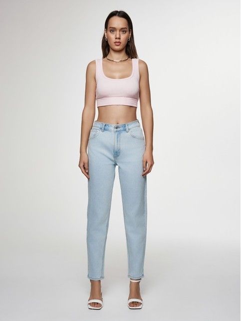 Джинсы mom fit с высокой посадкой CON-620