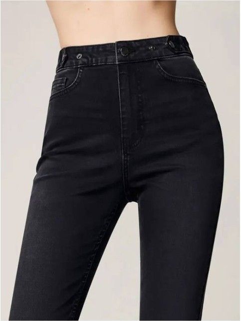 Джинсы skinny с патами по талии CON-482
