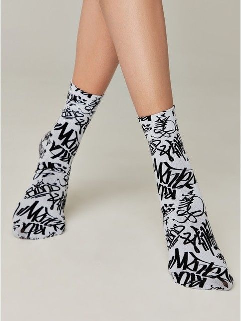 Носки с рисунком «граффити»