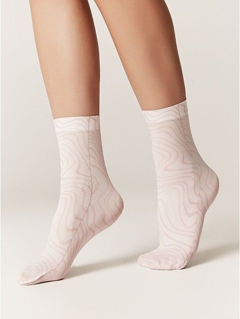 Носки с микрофиброй «Curved lines»