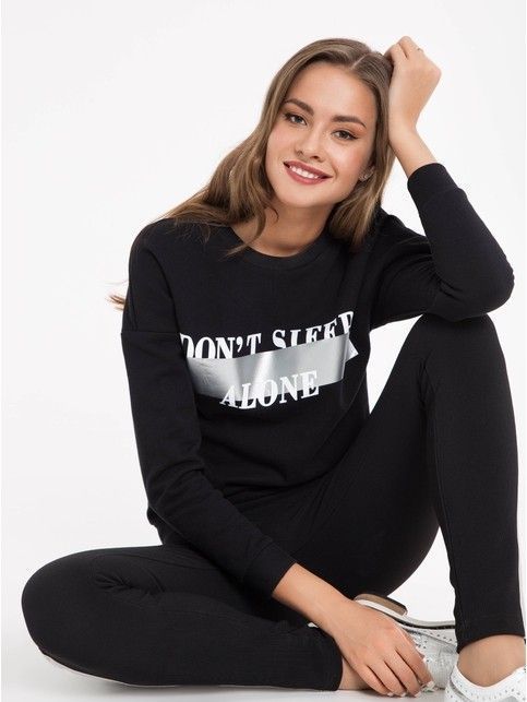 Экстрамягкий свитшот женский с термоэффектом 843 цвет сливы