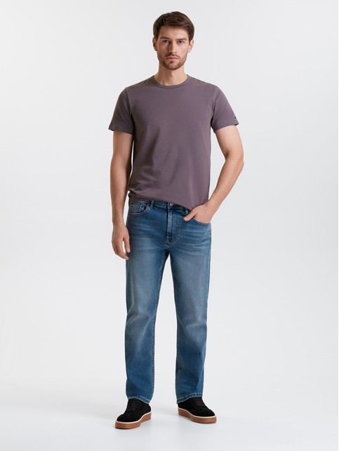 Джинсы straight c эффектом потёртостей CNM-22 - купить в интернет-магазине Conte