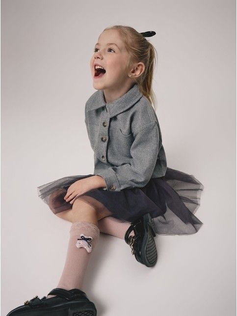 Удлиненные носки из хлопка с декоративной игрушкой «Вear»