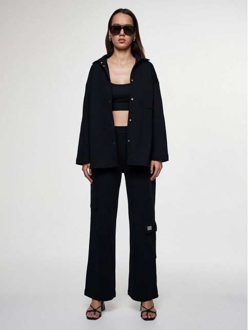 Брюки из футера с накладными карманами LBK 2584