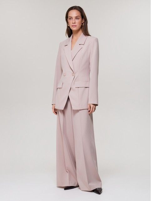 Жакет из костюмной ткани с ассиметричной застёжкой LJ 3394 - купить в интернет-магазине Conte