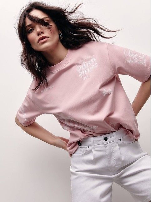 Футболка из футера «Designed for emotions» LD 1634