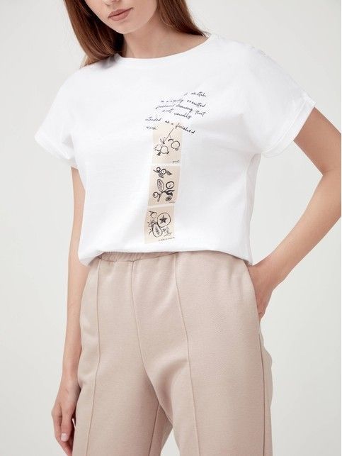 Футболка с манжетами «Sketch» LD 1788