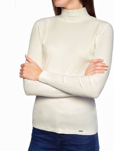 Классическая водолазка в рубчик 822