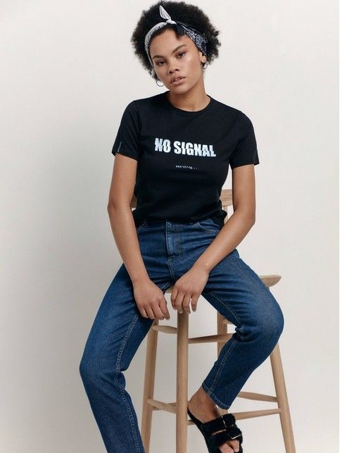 Футболка из хлопка «No signal» LD 1648