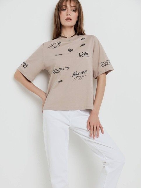 Oversize-футболка «Forever young» LD 1652