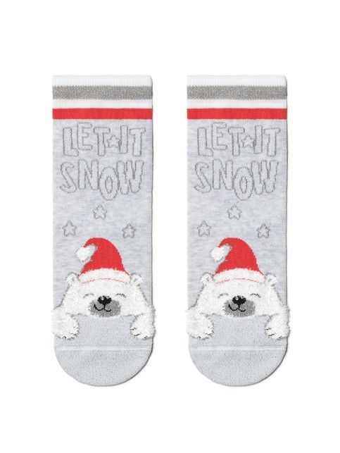 Детские сияющие новогодние носки "Мишка" - купить в интернет-магазине Conte