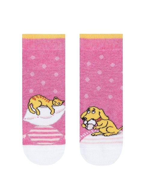 Хлопковые темно джинсовые носки с веселыми рисунками