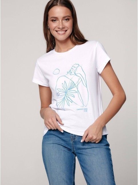Футболка из хлопка «Courage above fear» LD 1199