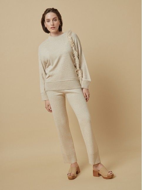 Трикотажные брюки из пряжи с шерстью LDK 301