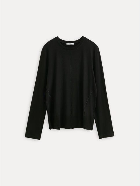 Лонгслив из вискозы с декоративными швами LD 3506 - купить в интернет-магазине Conte