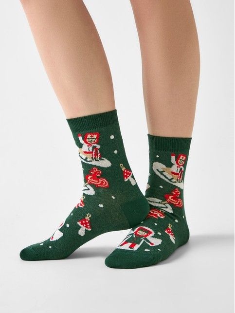 Носки из зимней коллекции с рисунком «Игрушки» - купить в интернет-магазине Conte