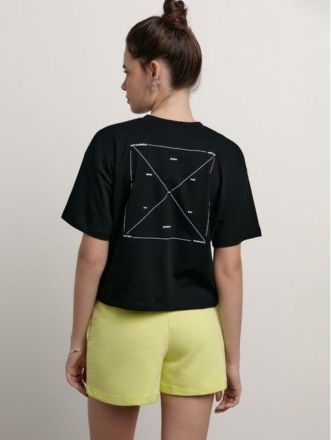 Футболка из хлопка с рисунком «You» LD 2146