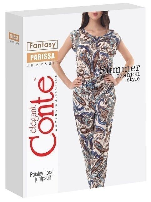 Брючный комбинезон с цветочным рисунком PARISSA